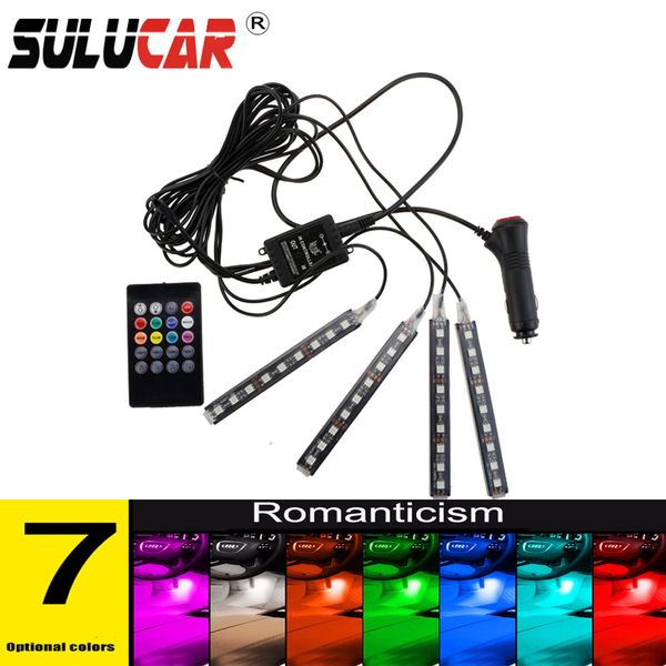 sulucar 1pcs rgb led control remoto 4 strip lights 16 colors car styling decorative atmosphere lamps car interior light
sulucar 1pcs rgb led control remoto 4 strip lights 16 colors car styling decorative atmosphere lamps car interior light