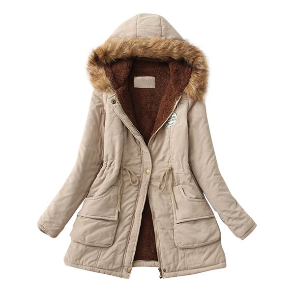 new coat female winter thick coats warm hooded parkas women pockets slim faux fur parka jacket, Black
new coat female winter thick coats warm hooded parkas women pockets slim faux fur parka jacket, Black