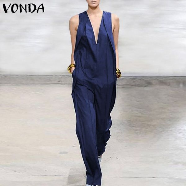 women jumpsuits playsuits solid rompers 2020 summer sleeveless overalls casual long pants bohemian plus size loose bottoms, Black;white
women jumpsuits playsuits solid rompers 2020 summer sleeveless overalls casual long pants bohemian plus size loose bottoms, Black;white