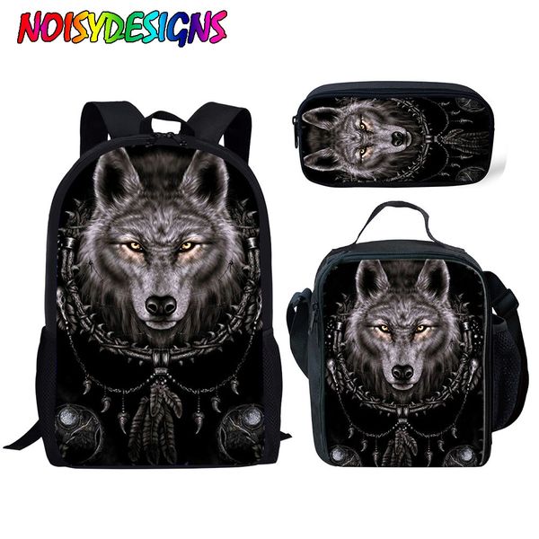 noisydesigns animal wolf printing school bags for kids 3pcs/set schoolbag backpack student primary book bags boys cool satchel
noisydesigns animal wolf printing school bags for kids 3pcs/set schoolbag backpack student primary book bags boys cool satchel