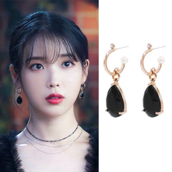 classic crystal water drop women dangle earrings retro black water drop eardrop woman earrings jewelry, Silver
classic crystal water drop women dangle earrings retro black water drop eardrop woman earrings jewelry, Silver