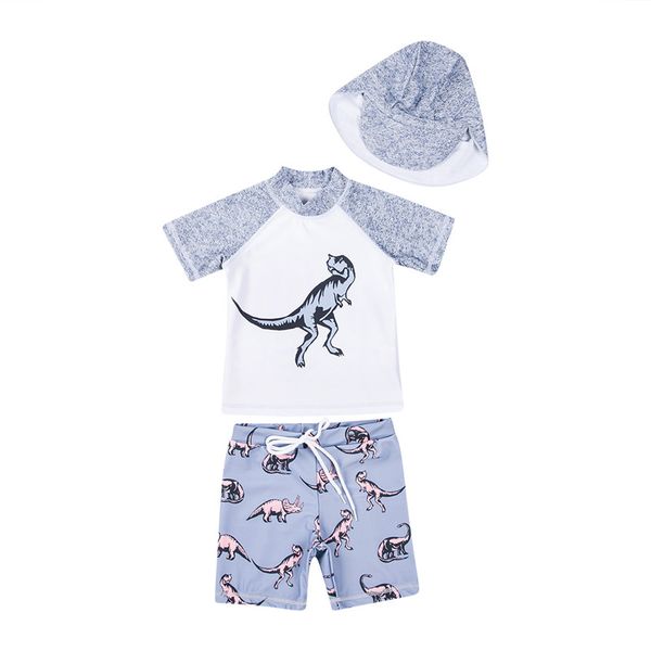1-6y kid baby boy dinosaur swimming costume summer fashion boy swimwear 3pcs short sleeve lace-up shorts hat 3pcs beachwear, White
1-6y kid baby boy dinosaur swimming costume summer fashion boy swimwear 3pcs short sleeve lace-up shorts hat 3pcs beachwear, White