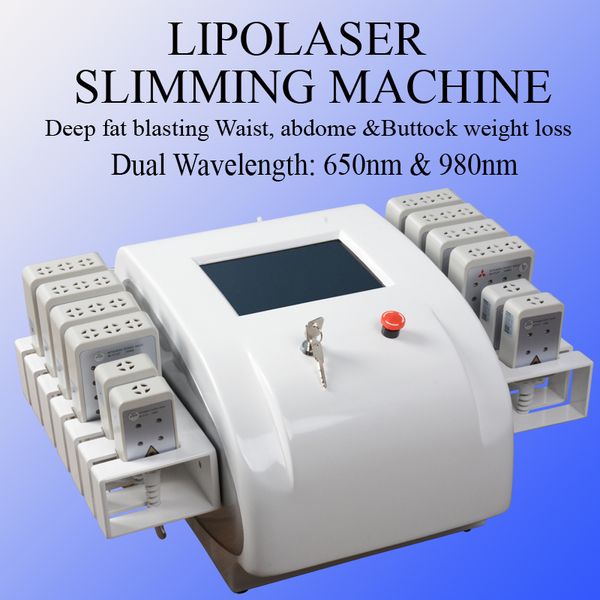 lipolaser slimming machine dual wavelength laser fat removal machine fat burning beauty machine with 12 pcs lipo laser pads, Black
lipolaser slimming machine dual wavelength laser fat removal machine fat burning beauty machine with 12 pcs lipo laser pads, Black