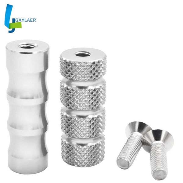 cnc aluminum moto rear set footrests 6mm cnc gear shift brake lever footpeg rearset foot pegs