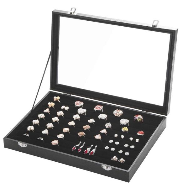 szanbana large black 7 slots leather jewelry tray showcase metal lock display storage glass window organiger removable case
szanbana large black 7 slots leather jewelry tray showcase metal lock display storage glass window organiger removable case