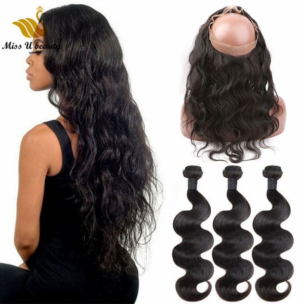 3 hair bundles with 360 lace frontal closure full head thick hair unprocessed virgin human hair weaves with frontal, Black
3 hair bundles with 360 lace frontal closure full head thick hair unprocessed virgin human hair weaves with frontal, Black