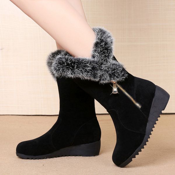 women's leather boots shoes booties ladies boots-women zipper low heels booties luxury designer round toe australia mid calf, Black
women's leather boots shoes booties ladies boots-women zipper low heels booties luxury designer round toe australia mid calf, Black