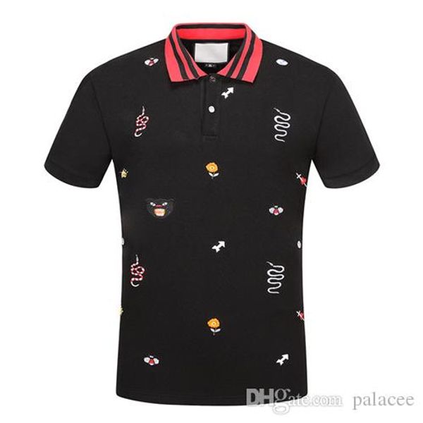 2019 brand new men polo shirts fashion classic short sleeved casual polo shirt snake bee floral embroidery mens polos shirt 3xl, White;black
2019 brand new men polo shirts fashion classic short sleeved casual polo shirt snake bee floral embroidery mens polos shirt 3xl, White;black