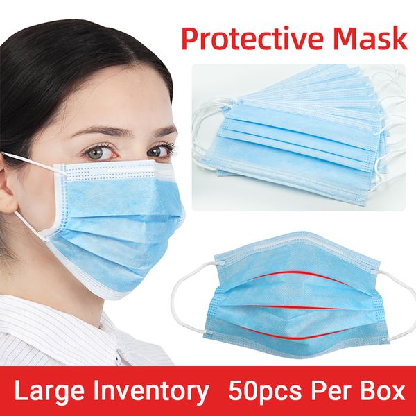 50pcs disposable masks 3-layer protect anti virus dust formaldehyde bad smell bacteria protection face mouth masks breathable
50pcs disposable masks 3-layer protect anti virus dust formaldehyde bad smell bacteria protection face mouth masks breathable
