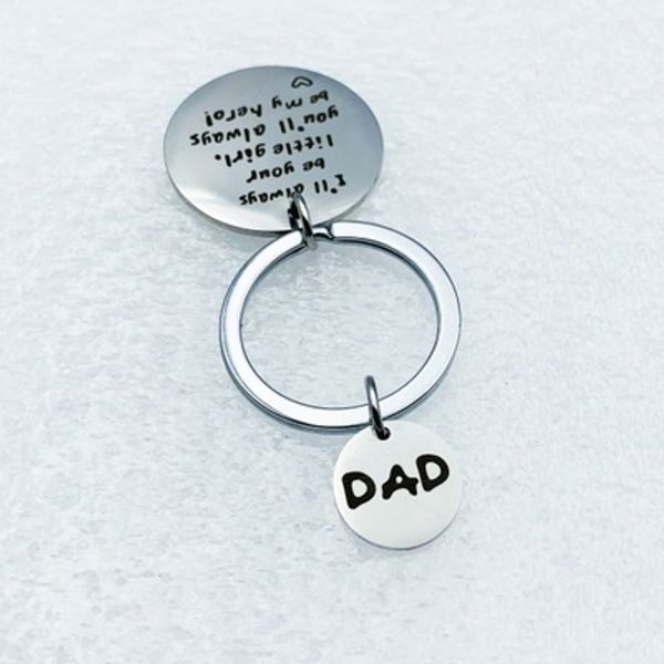 papa ik zult altijd uw meisje, je zult altijd mijn hero rvs sleutelhangers llaveros familie vaders dag geschenken sleutelhanger, Slivery;golden
papa ik zult altijd uw meisje, je zult altijd mijn hero rvs sleutelhangers llaveros familie vaders dag geschenken sleutelhanger, Slivery;golden