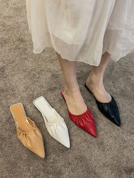 baotou lazy shoes female pointed 2020 summer new wild and half drag women's shoes fashion wear flat slippers, Black
baotou lazy shoes female pointed 2020 summer new wild and half drag women's shoes fashion wear flat slippers, Black