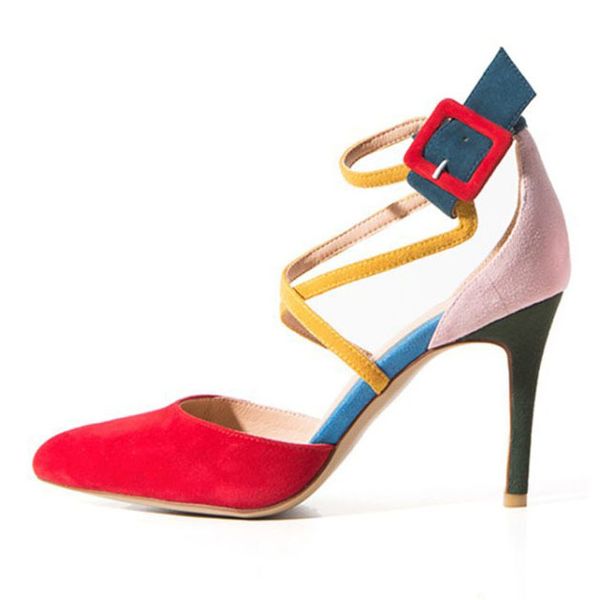 colorful high heels women summer pumps plus size color patchwork suede heels pointed toe summer fashion shoes, Black;white
colorful high heels women summer pumps plus size color patchwork suede heels pointed toe summer fashion shoes, Black;white