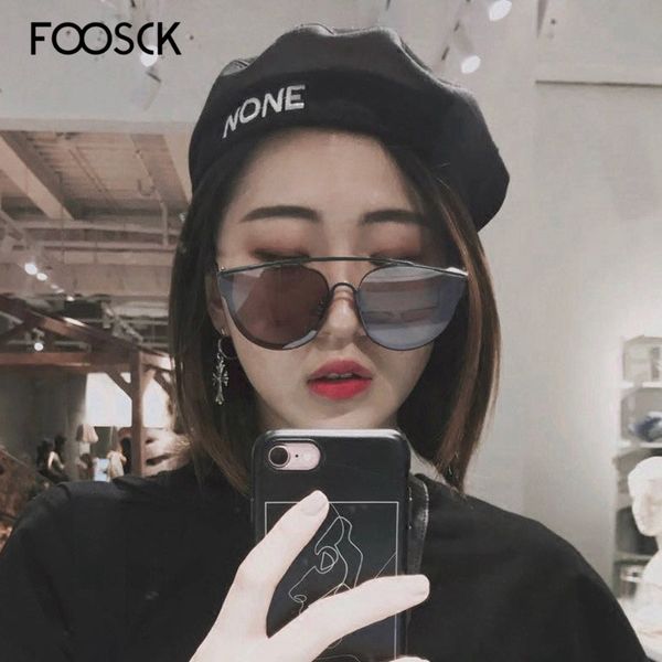 foosck women/men brand designer glasses lady square sun glasses street eyewear uv400, White;black
foosck women/men brand designer glasses lady square sun glasses street eyewear uv400, White;black