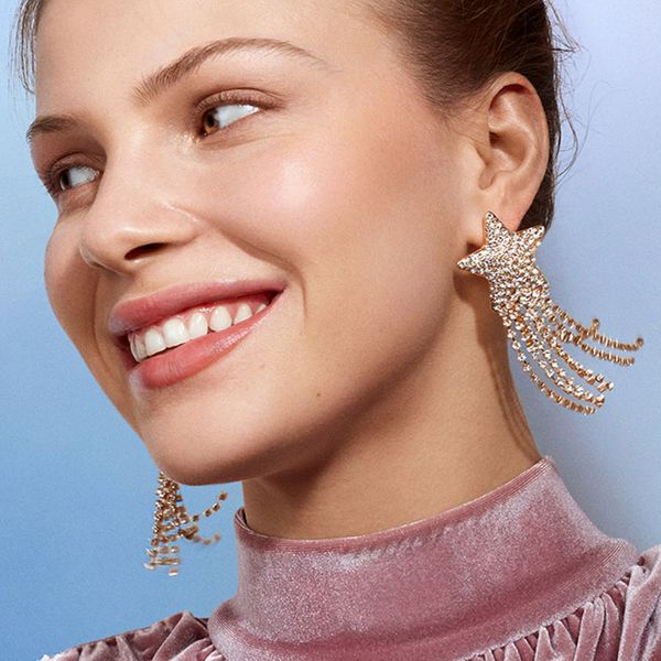 dvacaman 2020 мода аѬм star киокой длинне еѬги падени дл женин блеие rhinestone Silver
dvacaman 2020 мода аѬм star киокой длинне еѬги падени дл женин блеие rhinestone Silver