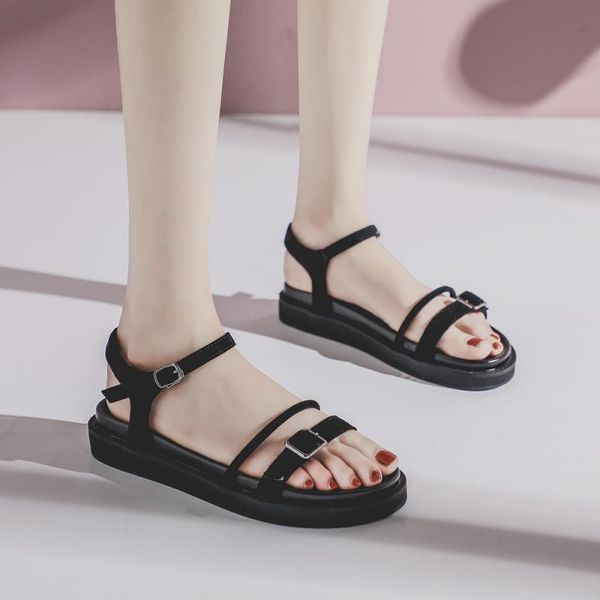 cinessd microfiber flat sandals women's shoes solid comfortable summer 2020 fashion gladiator sandals for women flat ladies shoe, Black
cinessd microfiber flat sandals women's shoes solid comfortable summer 2020 fashion gladiator sandals for women flat ladies shoe, Black