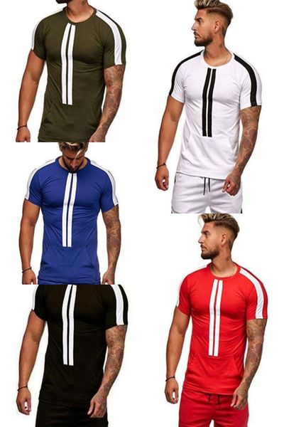 summer new men's round neck slim striped print short-sleeved t-shirt large size thin section sports t-shirt top, White;black
summer new men's round neck slim striped print short-sleeved t-shirt large size thin section sports t-shirt top, White;black