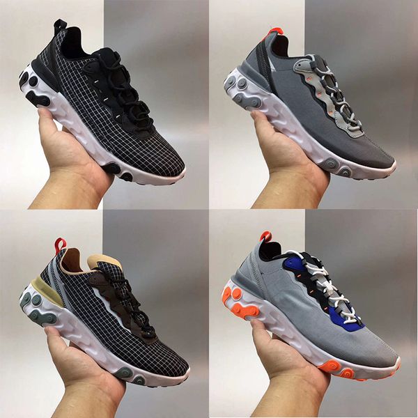 new react element 55 running shoes for men women triple black white taped seams solar red total orange designer trainers sneakers 36-45, White;red
new react element 55 running shoes for men women triple black white taped seams solar red total orange designer trainers sneakers 36-45, White;red