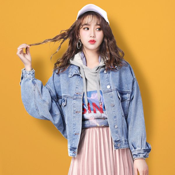 2019 jeans jacket light blue bomber short denim jakcets casual jeans coat long sleeve 2xl outwear jacket coat x820, Black;brown
2019 jeans jacket light blue bomber short denim jakcets casual jeans coat long sleeve 2xl outwear jacket coat x820, Black;brown