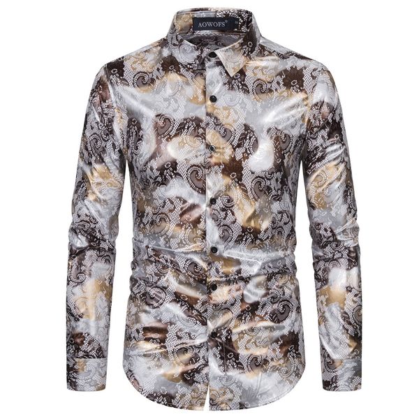 spring new casual mens long sleeve white men's designer shirts digital bronzing printing stretch, White;black
spring new casual mens long sleeve white men's designer shirts digital bronzing printing stretch, White;black
