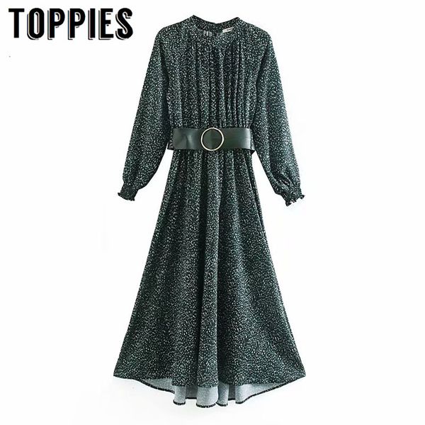 ladies belt elegant party dress winter long sleeve maxi dress women o-neck a-line vestidos dot printing, Black;gray
ladies belt elegant party dress winter long sleeve maxi dress women o-neck a-line vestidos dot printing, Black;gray