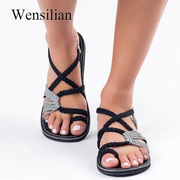 retro gladiator sandals for women flat sandals bohemia slip-on flip flops beach shoes female slides rome shoes sandalia feminina, Black
retro gladiator sandals for women flat sandals bohemia slip-on flip flops beach shoes female slides rome shoes sandalia feminina, Black