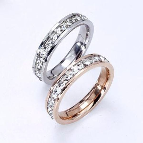 fashion jewelry korean personalized rose golda full diamond band ring stainless steel wedding rings for men and women sale, Silver
fashion jewelry korean personalized rose golda full diamond band ring stainless steel wedding rings for men and women sale, Silver
