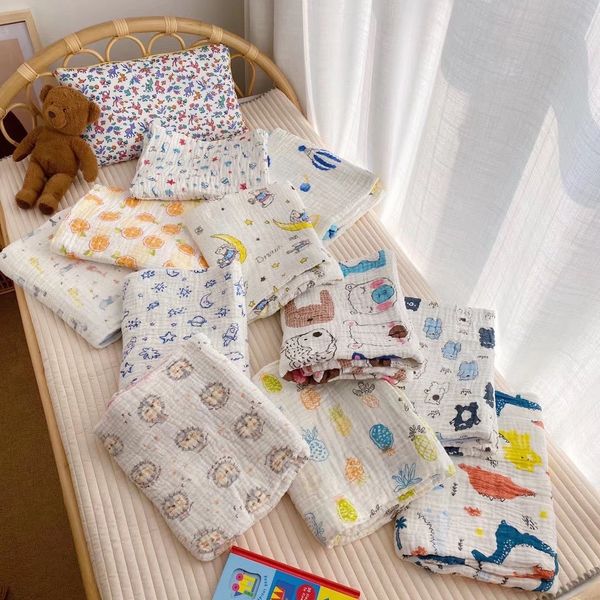 six-layer pure cotton gauze cartoon bath towel bath towel baby multi-functional small cover blanket group purchase
six-layer pure cotton gauze cartoon bath towel bath towel baby multi-functional small cover blanket group purchase