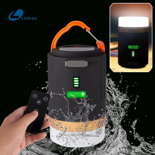 led camping lamp usb rechargeable lantern dimmable work light ipx6 waterproof searchlight remote control emergency hanging torch
led camping lamp usb rechargeable lantern dimmable work light ipx6 waterproof searchlight remote control emergency hanging torch