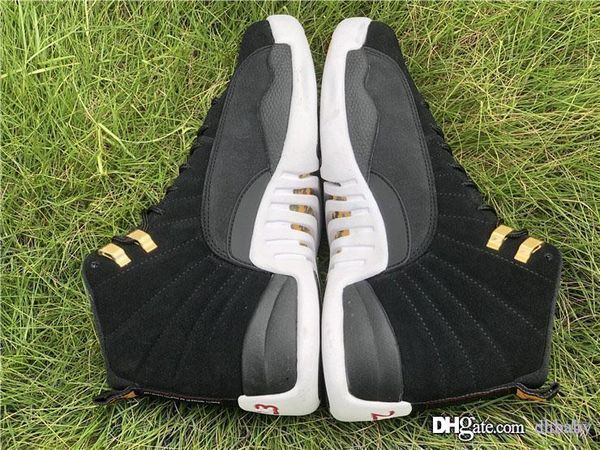 new air authentic 12 reverse taxi real carbon fiber basketball shoes black gold suede upper retro man sports sneakers 130690-017 with box
new air authentic 12 reverse taxi real carbon fiber basketball shoes black gold suede upper retro man sports sneakers 130690-017 with box