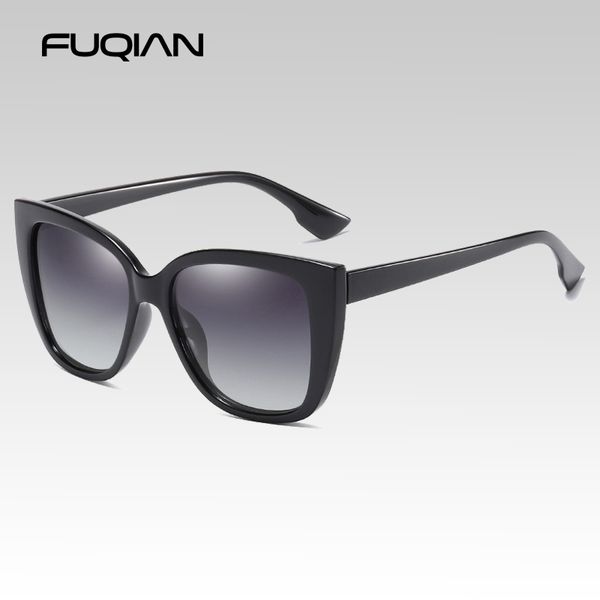 fuqian brand design oversize cat eye women polarized sunglasses fashion plastic outdoor female sun glasses gradient lens shades, White;black
fuqian brand design oversize cat eye women polarized sunglasses fashion plastic outdoor female sun glasses gradient lens shades, White;black