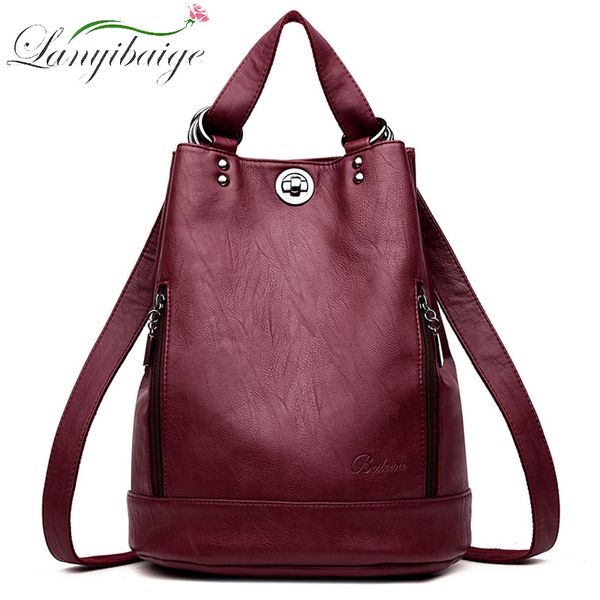 2020 women leather backpacks multifunction women vintage shoulder bag ladies rucksack large capacity travel bag sac a dos preppy
2020 women leather backpacks multifunction women vintage shoulder bag ladies rucksack large capacity travel bag sac a dos preppy