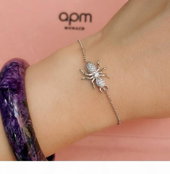 women's bracelet 2019 fashion silver crystal diamond ant bracelet women simple jewelry, Black
women's bracelet 2019 fashion silver crystal diamond ant bracelet women simple jewelry, Black