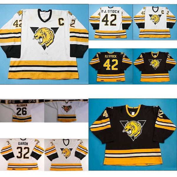 customize qmjhl victoriaville tigres 32 mathieu garon 42 pj stock mens womens kids black white hockey jerseys goalit cut, Black;red
customize qmjhl victoriaville tigres 32 mathieu garon 42 pj stock mens womens kids black white hockey jerseys goalit cut, Black;red
