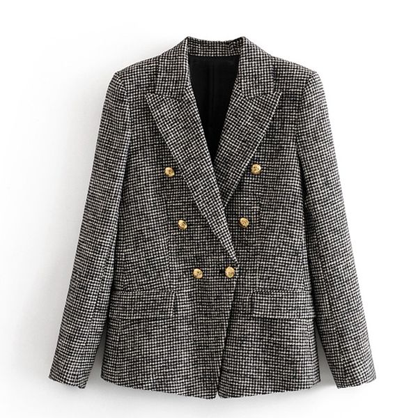 women's suits & blazers double breasted women fashion casual houndstooth jackets elegant long sleeve female ladies jad, White;black
women's suits & blazers double breasted women fashion casual houndstooth jackets elegant long sleeve female ladies jad, White;black