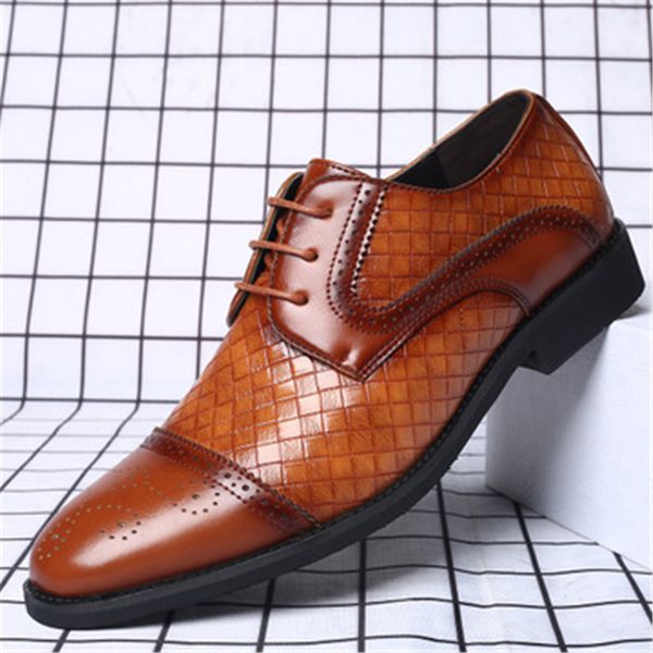 men's dress shoes leather men oxford shoe casual business men pointed shoes wedding dress boat shoe size 38-48, Black
men's dress shoes leather men oxford shoe casual business men pointed shoes wedding dress boat shoe size 38-48, Black