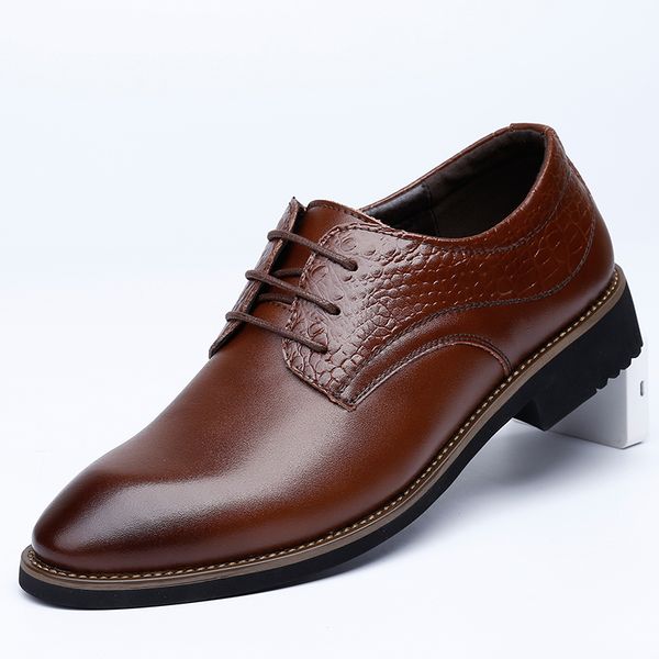 men wedding shoes men's oxford flats male office shoes fashion leather formal business pointed toe for man dress, Black
men wedding shoes men's oxford flats male office shoes fashion leather formal business pointed toe for man dress, Black