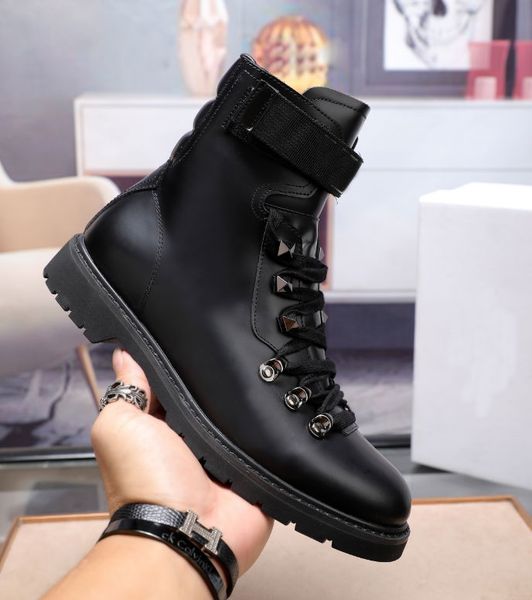 luxury women's leather ankle boots flat martin short boots solid color leather platform desert lace mid-short boots, Black
luxury women's leather ankle boots flat martin short boots solid color leather platform desert lace mid-short boots, Black
