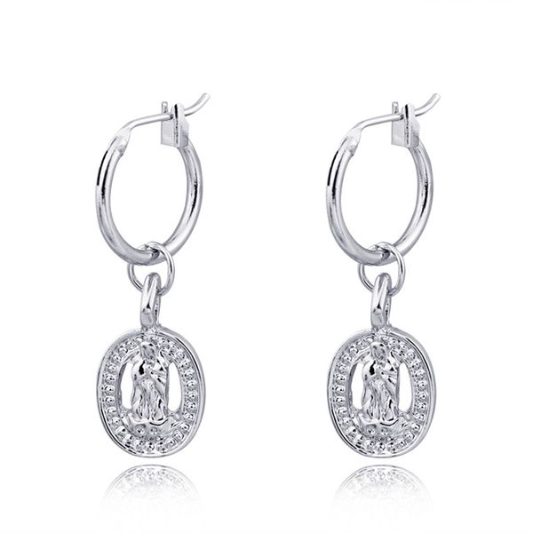 1 pair personality exquisite punk oval virgin mary small hoop earrings gold metal color emboss round for women jewelry e180-3, Golden;silver
1 pair personality exquisite punk oval virgin mary small hoop earrings gold metal color emboss round for women jewelry e180-3, Golden;silver