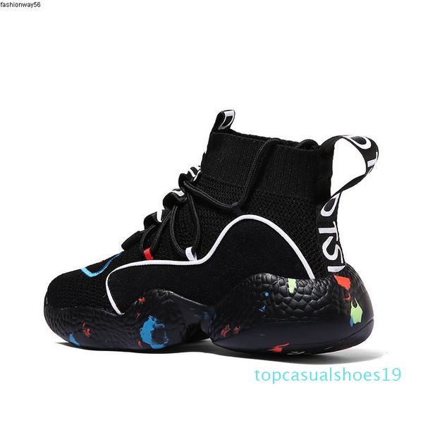 casual shoes for men sneakers summer men tenis masculino breathable krasovki lace-up colorful sock shoes chaussures pour hommes t19, Black
casual shoes for men sneakers summer men tenis masculino breathable krasovki lace-up colorful sock shoes chaussures pour hommes t19, Black
