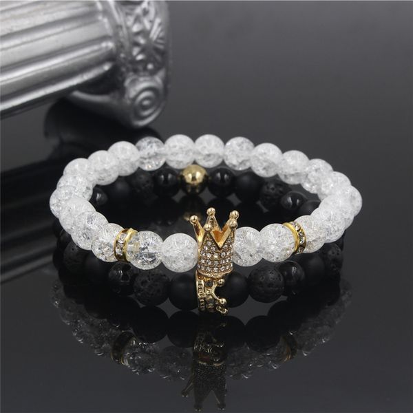2pcs/set fashion 2020 howlite stone bead cz crown bracelet sets men women charm strand bracelet handmade wristband jewelry gifts, Golden;silver
2pcs/set fashion 2020 howlite stone bead cz crown bracelet sets men women charm strand bracelet handmade wristband jewelry gifts, Golden;silver