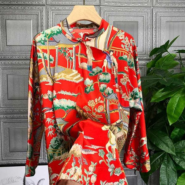 new 100% silk blouses & shirts sense a lot of expensive gas cheongsam printed silk blouse 188557, White
new 100% silk blouses & shirts sense a lot of expensive gas cheongsam printed silk blouse 188557, White