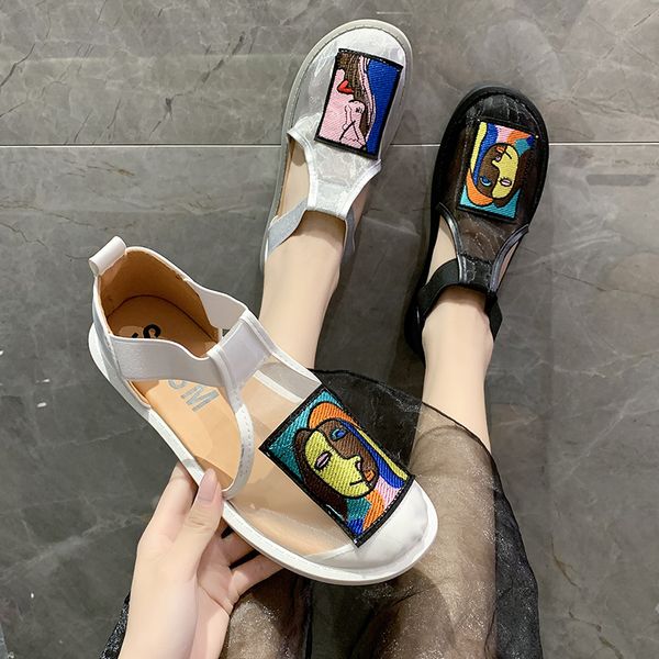 shoes female sandal luxury sandals lace denim women's large size round toe shoes ladies fashion comfort block flat summer beige, Black
shoes female sandal luxury sandals lace denim women's large size round toe shoes ladies fashion comfort block flat summer beige, Black