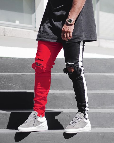 e-baihui casual straight elasticity pants jeans pants biker skinny slim straight frayed denim trousers new fashion skinny jeans men clothes, Blue
e-baihui casual straight elasticity pants jeans pants biker skinny slim straight frayed denim trousers new fashion skinny jeans men clothes, Blue