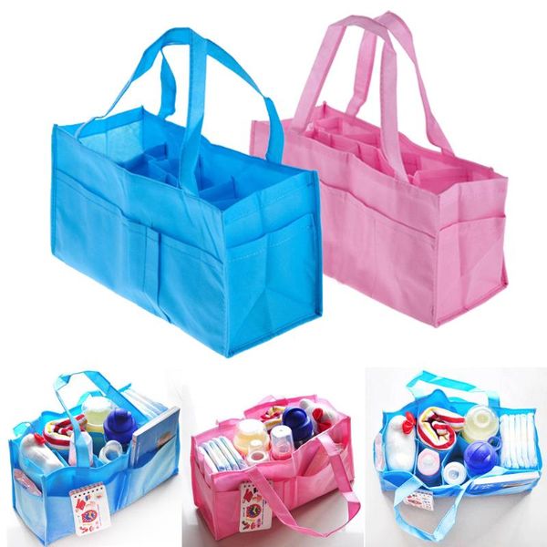 Portable Baby Diaper Bag Nappy Organizer Changing Inserts Handbag Pouch Storage Inner Diapers Bottle Storage Outdoor Mummy Bag