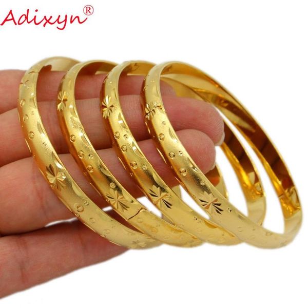 adixyn 4pcs/lot (can open) african bangle/bracelet jewelry gold color copper bangle bridal wedding gifts n071034, Black
adixyn 4pcs/lot (can open) african bangle/bracelet jewelry gold color copper bangle bridal wedding gifts n071034, Black