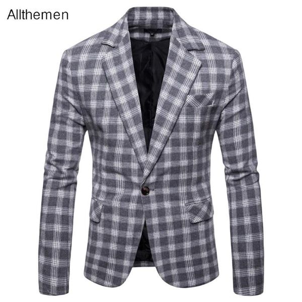 men's suits & blazers allthemen men blazer fashion plaid casual dress coat jacket slim fit masculine notched long sleeve, White;black
men's suits & blazers allthemen men blazer fashion plaid casual dress coat jacket slim fit masculine notched long sleeve, White;black