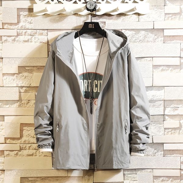 2019 новые мужские куртки тонкий солнцезащитный крем для мальчиков и девочек спорта с длинным рукавом большой пальто толстовка размер пальто, Black;brown