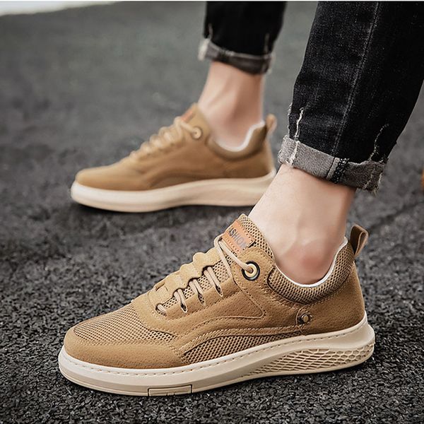 new summer breathable mesh upper men's shoes flats low-casual sports shoes british fashion trend casual leather, Black
new summer breathable mesh upper men's shoes flats low-casual sports shoes british fashion trend casual leather, Black