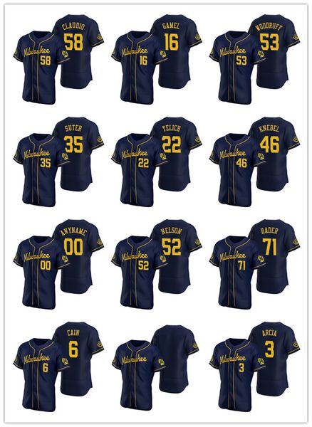 milwaukee brewers men women youth 71 josh hader 22 christian yelich 18 keston hiura authentic alternate baseball jersey, Black
milwaukee brewers men women youth 71 josh hader 22 christian yelich 18 keston hiura authentic alternate baseball jersey, Black