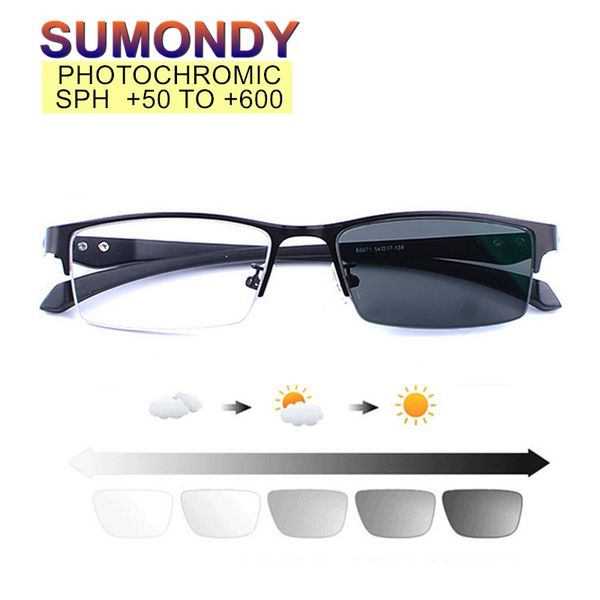 sumondy grey pchromic reading glasses sph +0.5 to +6.0 half frame presbyopic sunglasses men women hyperopia spectacles ur30, White;black
sumondy grey pchromic reading glasses sph +0.5 to +6.0 half frame presbyopic sunglasses men women hyperopia spectacles ur30, White;black